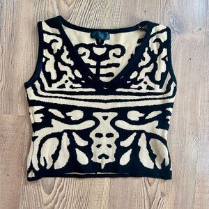 Funky sweater vest size XS